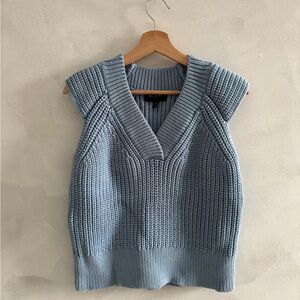 Banana Republic - Light Blue V-Neck Sweater Vest - Size S